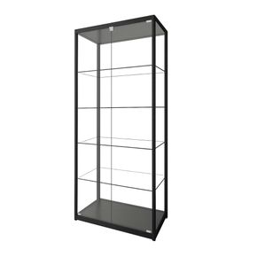 Glasvitrine Diamond 8L, m. lys