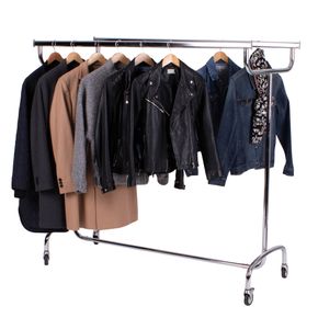 Tøjstativ L143, m. dobbelt bøjlestang