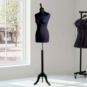 Gine -"Madame" sort polyester, sort