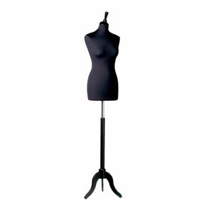 Gine -"Madame" sort polyester, sort