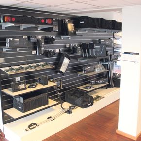 Rillepanel Premium 120 x 120 h sort