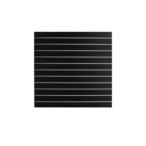 Rillepanel 120x120 cm, sort