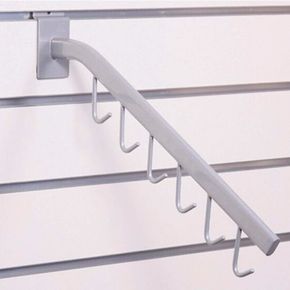 Skrå knægt 44 cm med 6 kroge alugrå