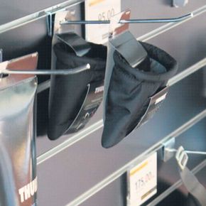 Varekrog 10 cm el-zink til rillepanel/slatwall