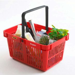 Indkøbskurv 27 liter, 22-stk. + vogn