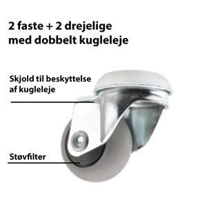 Indkøbskurv på hjul 54 liter, blå