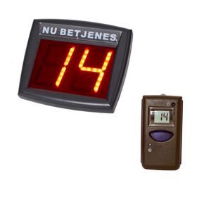 Display m/2 cifre til kø nr.system 