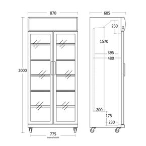Display køleskab Scandomestic SD 881 BHE