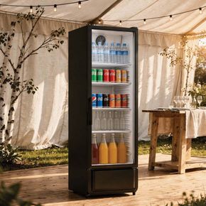 Display køleskab INLUX INED-380C, sort