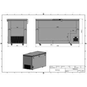 Prof. Laboratorie fryser Elcold UNI 41