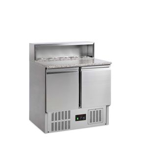 Pizzabord Tefcold G-Line GP92 m Granitbordplade og Kølebrønd