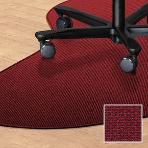 Stoleunderlag dråbeform 180x120 i tæppe