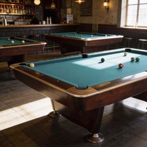 8 fods PRO poolbillard, brun