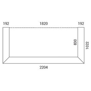 Receptionsdisk Form L221, antracit