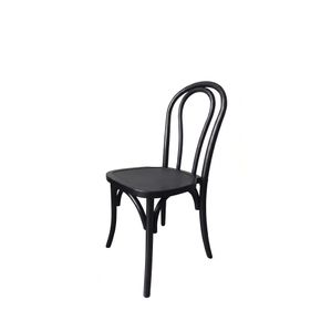 Wienerstol 3  53x51x89h cm, sort