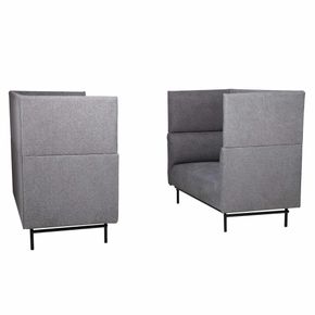 Højrygget sofa, Modena, Antracit