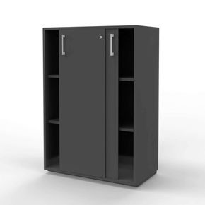 Skydedørsskab Jive med 6 rum