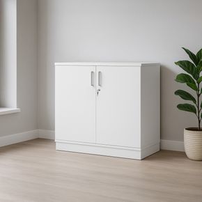 EP Xtra kontorskab B100 2 rum, hvid