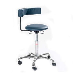 Saturn taburet armlæn/ryg PU sort