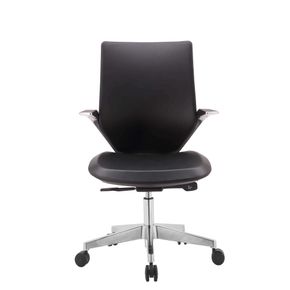 Chefstol Supreme, sort læder