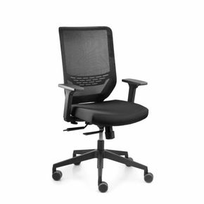 Kontorstol Valo Sync2 netryg, sort