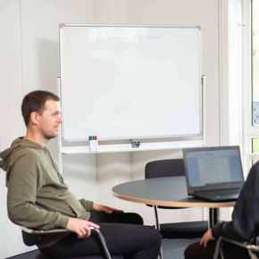 Whiteboard tavle på hjul ECO 150x90 cm