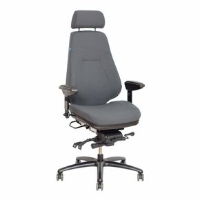 24 timers kontorstol Be-Ge 852, grå