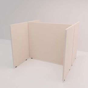Skærmbås Nordic Light, 2 rum, 180x160 cm