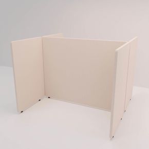 Skærmbås Nordic Light, 2 rum, 180x180 cm