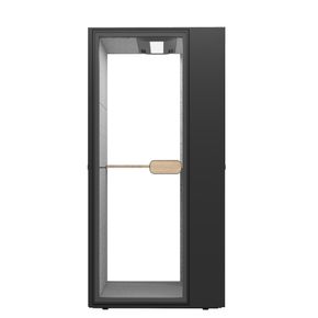 Telefonboks ME1 venstrevendt, sort