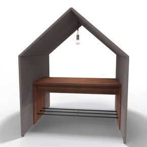 Akustik hytte Half a Hut møderum