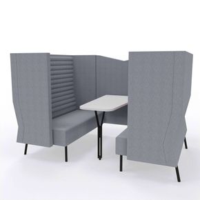 Møderum Wave høj ryg til 4 personer