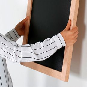 Kridttavle WOOD 30x40 cm, sort