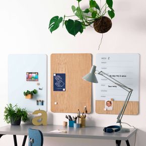 Glastavle Naga ugeplan 50x70 cm