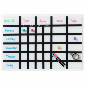 Tavletape til whiteboard, sort