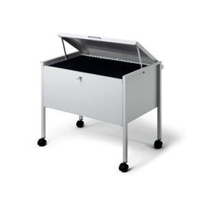 A4-hængemappe vogn m/låg, sort