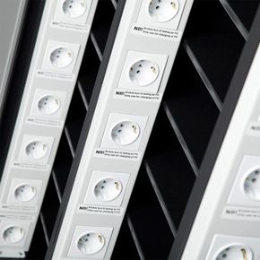 PC-vogn 20 rum med opladning, sort/grå