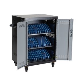 Ipad-vogn med 40 rum til tablets, mobil mm, på hjul