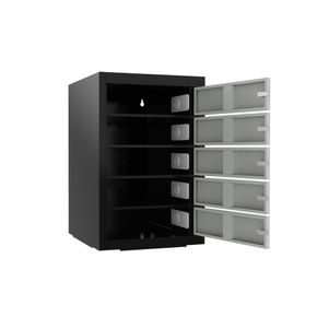 PC-skab med 5 rum, inkl. opladning og cylinderlås