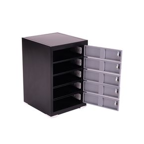 PC-skab med 5 rum, inkl. opladning og cylinderlås