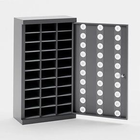 Mobilskab 30 rum m/nøglelås