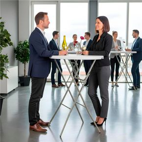 Ståbord American Ø80 cm, klapbart