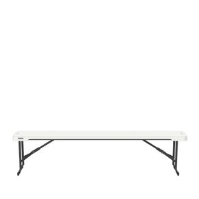 Foldebænk m. 2 ben, hvid