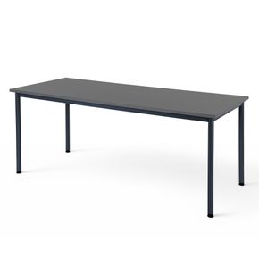 Kantinebord Oporto Base 80x180, sort stel