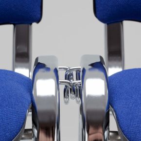 Konferencestol/mødestol Comfort Link, blank stel