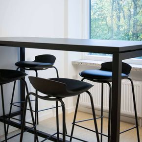 Barstol/højstol Leeds, sort