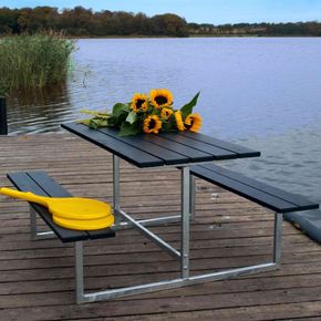 Bord bænkesæt til børn - Sort