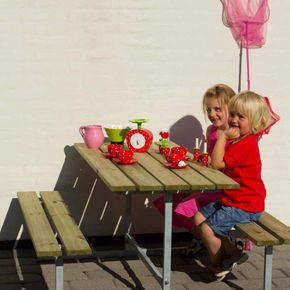 Bord bænkesæt til børn - Trykimpr. fyr