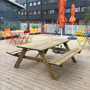 Bord bænkesæt Eco, 6 pers.