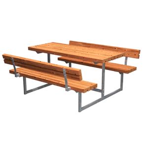 Basic Junior sæt m/2 ryglæn 118 cm, brun